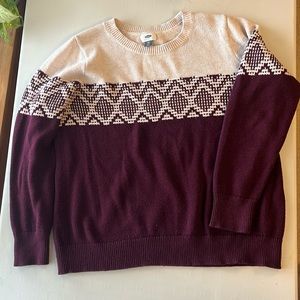 Old navy crew neck knit sweater